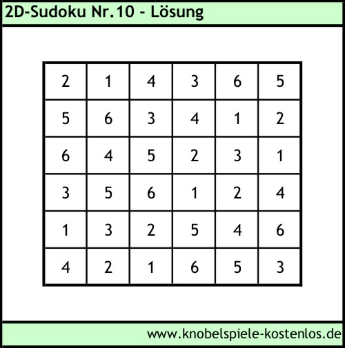 Lsung 2D-Sudoku