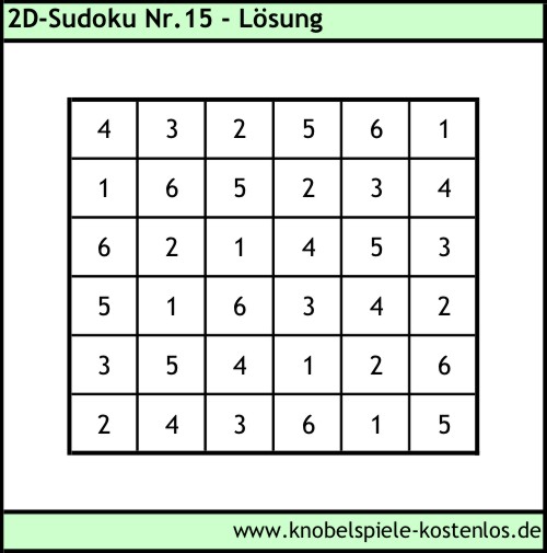 Lsung 2D-Sudoku