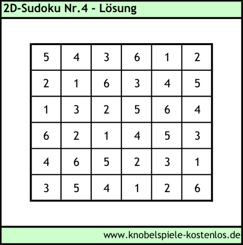 Lsung 2D-Sudoku