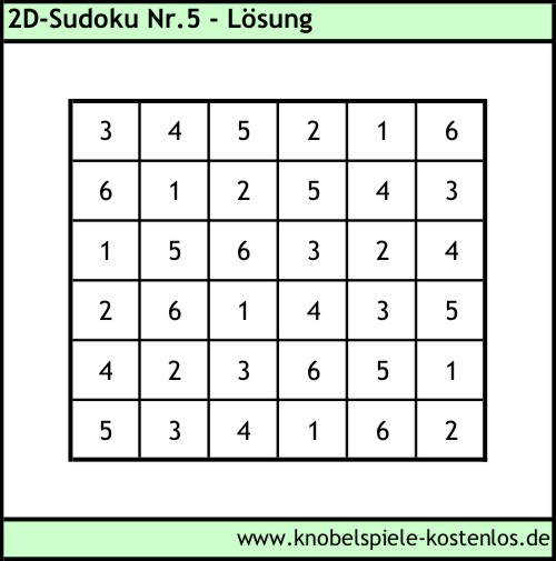 Lsung 2D-Sudoku