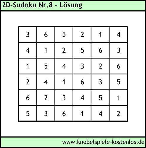 Lsung 2D-Sudoku