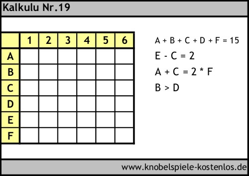 Kalkulu kostenlos