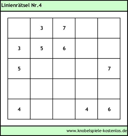 Linienrätsel kostenlos