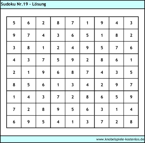 Loesung Sudoku