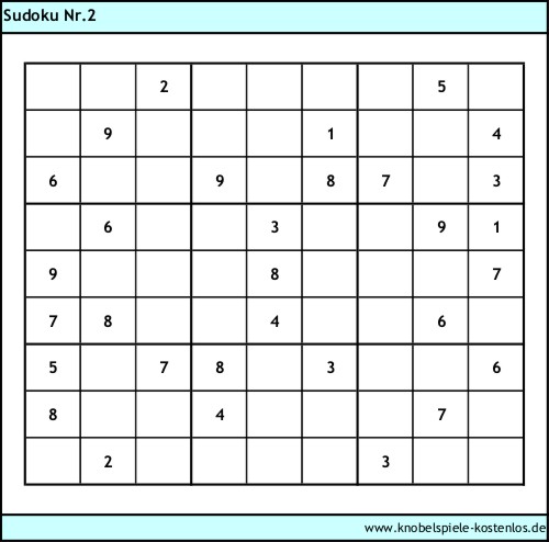 Sudoku kostenlos
