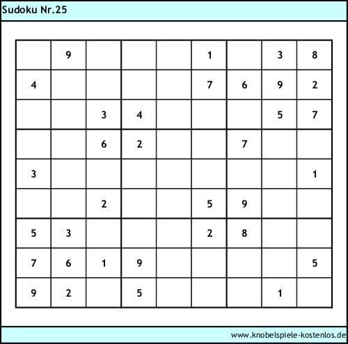 Sudoku kostenlos