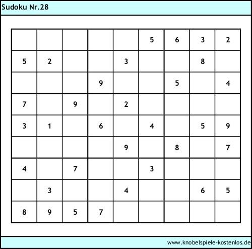 Sudoku kostenlos