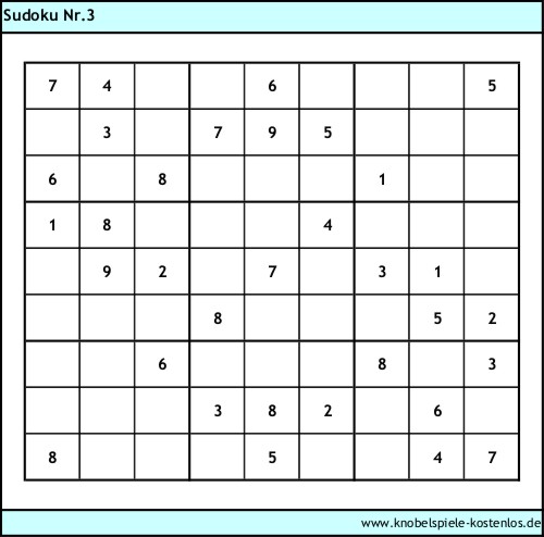 Sudoku kostenlos