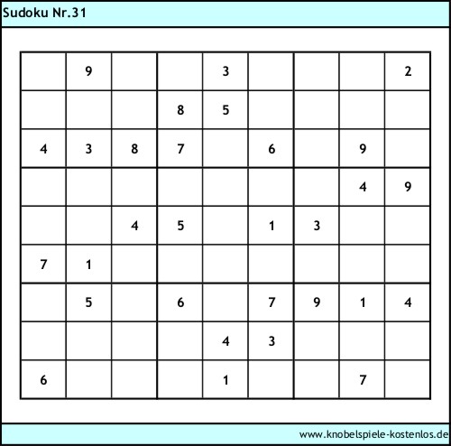 Sudoku kostenlos