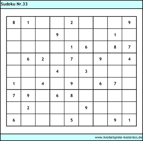 Sudoku kostenlos